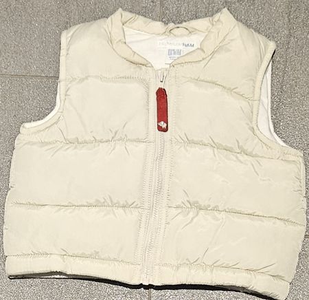 Kinder Weste Creme beige H&M Grösse 74