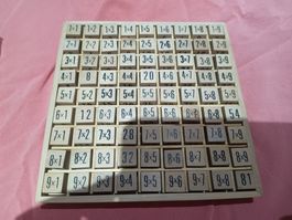 Schulanfang: 1x1 Rechenbrett Lernspielzeug aus Holz