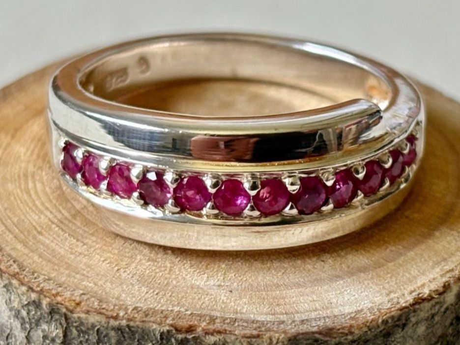Bagues: Ring Rubin, Silber 925, Gr. 56 – Neuf (Voir description) à Brugg AG par lau_9rvy