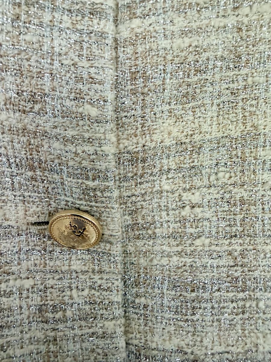 Max Mara Giacche: Giacca Max Mara tweed beige oro donna – Usato da Lugano venduto da fer_ckb9 4