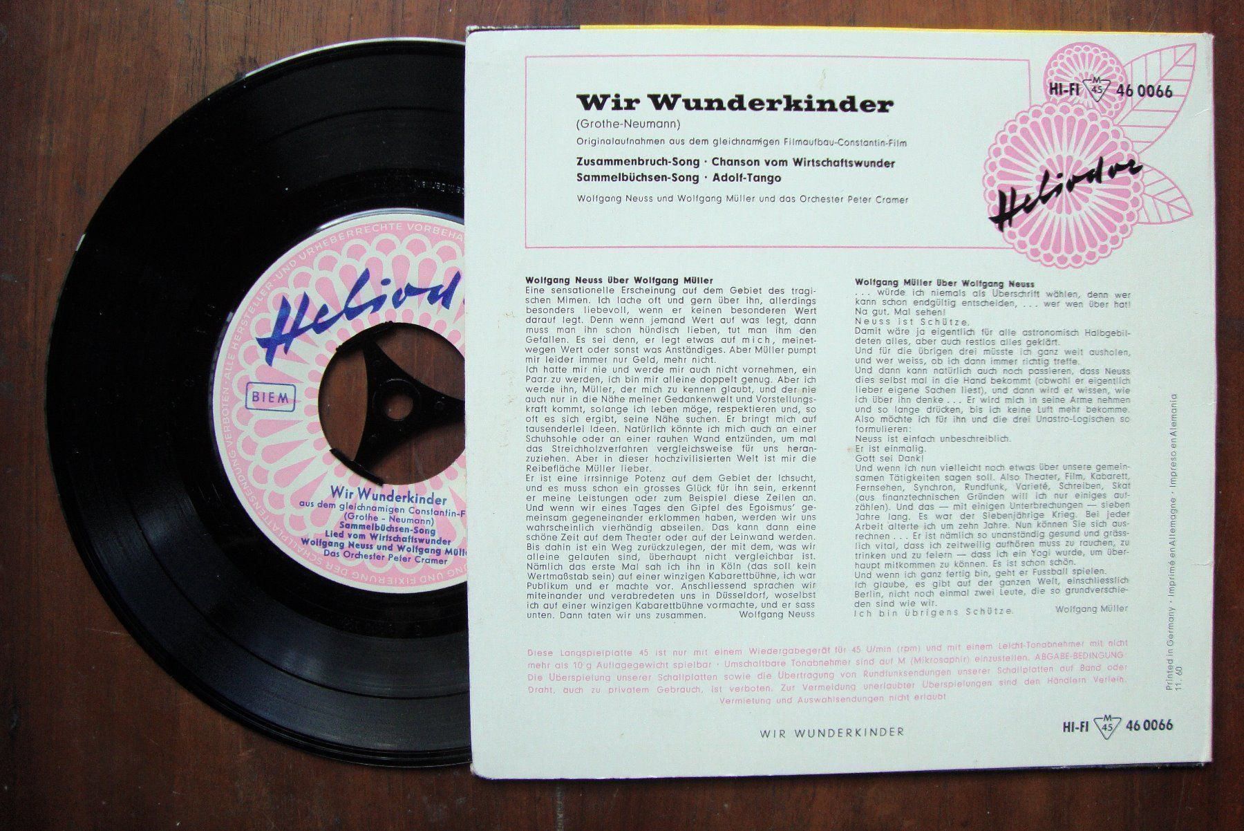 Dischi in vinile: WIR WUNDERKINDER - WOLFGANG NEUSS+MÜLLER – Usato da Bern venduto da Uli_10_11 1