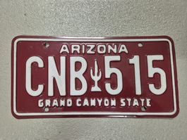 US-Kontrollschild Arizona