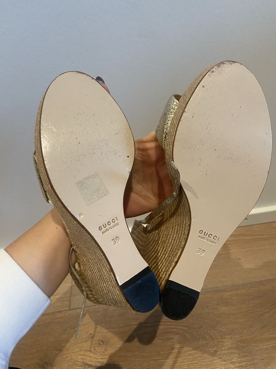 Gucci Scarpe da donna: Gucci Wedge mit Horsebit gold – Usato da Embrach venduto da tarosa99 6