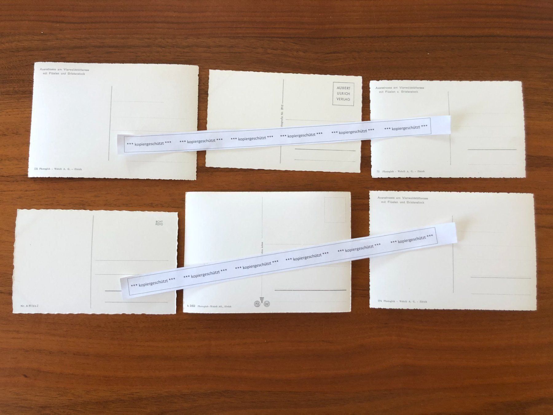 Cartoline postali: 6x Axenstrasse alt Flüelen AK – Usato da Hefenhofen venduto da Bierinder 1