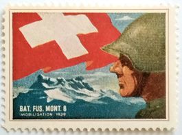 Soldatenmarke 2.WK, Geb Füs Bat 8, 4. Aufl braun, Wi Inf 96
