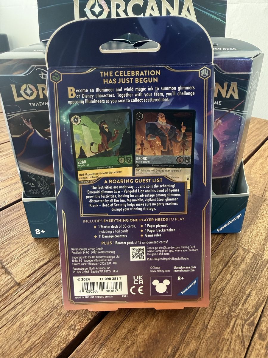 Disney Carte collezionabili: OVP Disney Lorcana Shimmering Skies Starter Deck – Nuovo e nell'imballaggio originale da Aarau venduto da SimonThie 1
