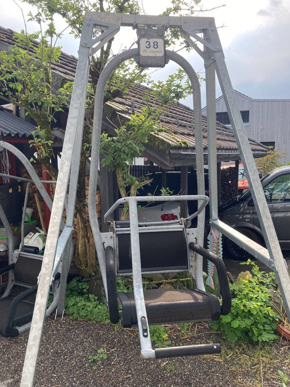 Altre altalene da giardino: Gartenschaukel aus Einersessellift, Unikat – Usato da Ebertswil venduto da Sid_1961