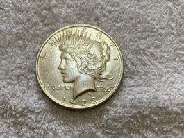 Peace Dollar USA 1923 – Argent 900 – 26,75 g – Authentique