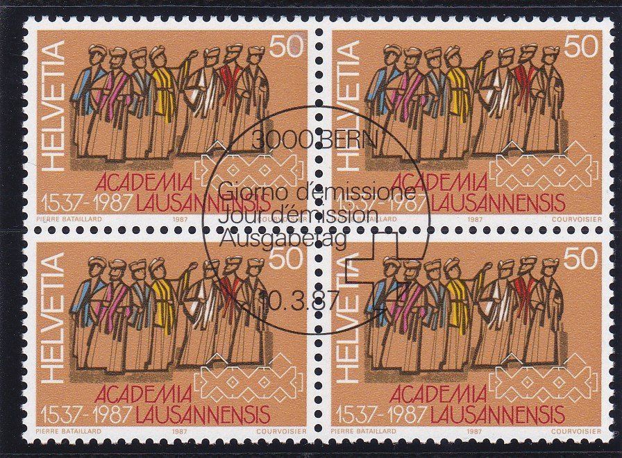Alle Briefmarken: ET 4er Block Werbemarken 1987 – Neu (gemäss Beschreibung) aus Schliern b. Köniz von joni20 1