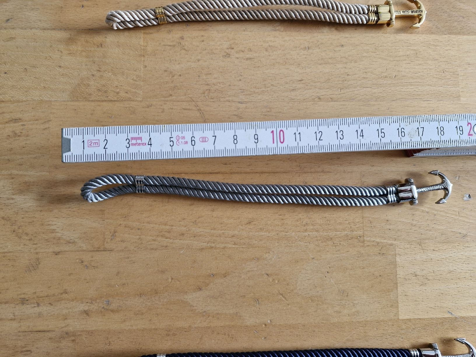Bracciali & Braccialetti: Anker-Armband von Rhomberg in edlem hellblau – Usato da Elsau venduto da sanoli01 2