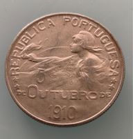 PORTUGAL 1 Escudo 1914 SILBER