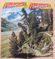 Vintage Werbeprospekt Pontresina Engadin, 1950er Jahre