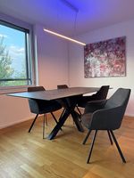 Glaskeramik Tisch mit 4 Stühle