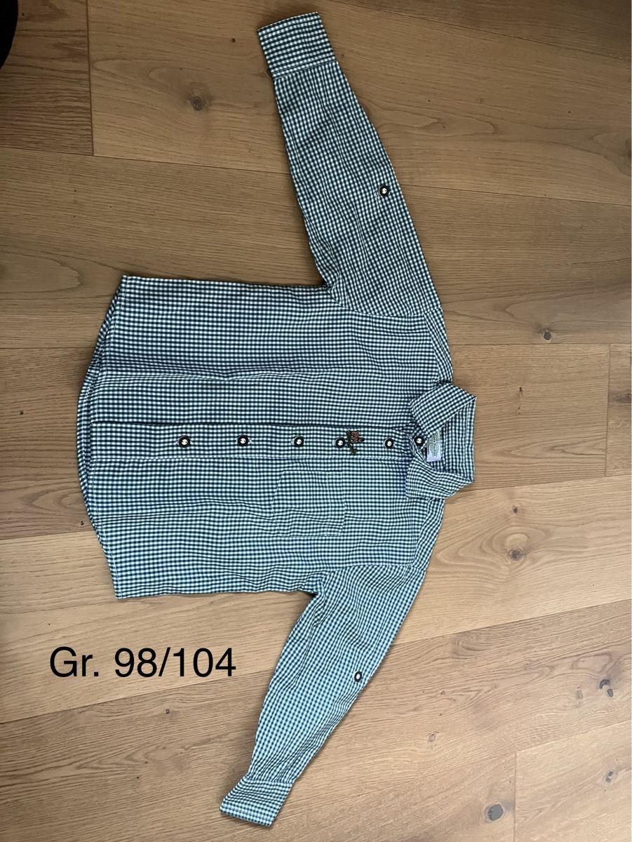Camicie, T-shirt & Polo: Nockstein Trachten Hemd Gr. 98/104 – Usato da Segnas venduto da baditschun