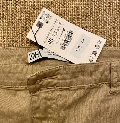 Zara Pantaloni: Chinohose beige – Nuovo e nell'imballaggio originale da Zürich venduto da xxxts012 4