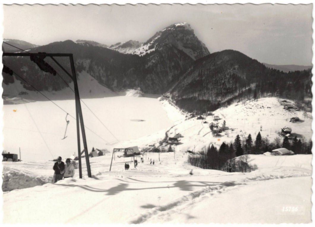 Ansichtskarten: Innerthal - Skilift – Gebraucht aus Binningen von Mountainrider