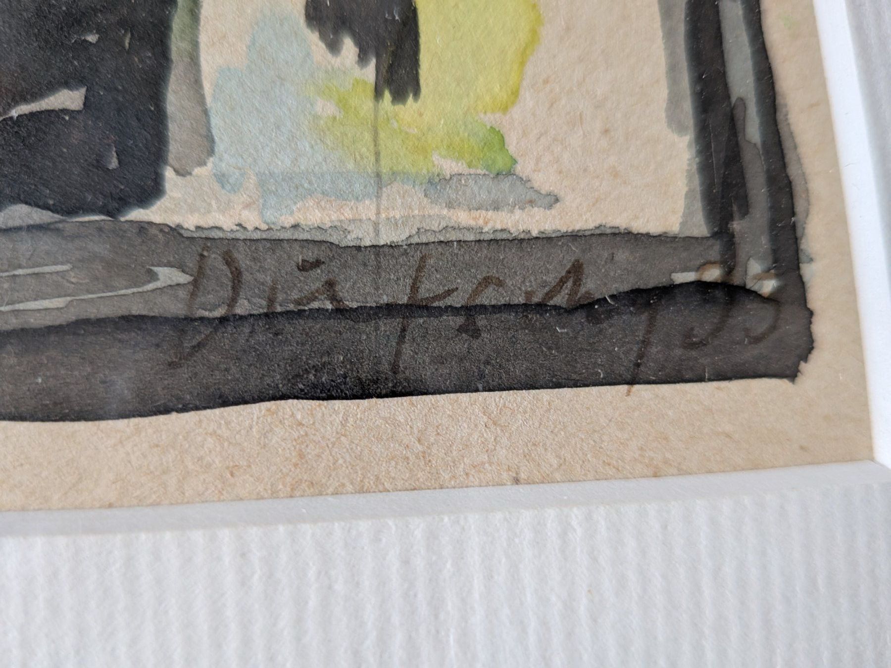 Gemälde: Kleines Aquarell Peter Dietschy – Gebraucht aus Emmen von magelan 1