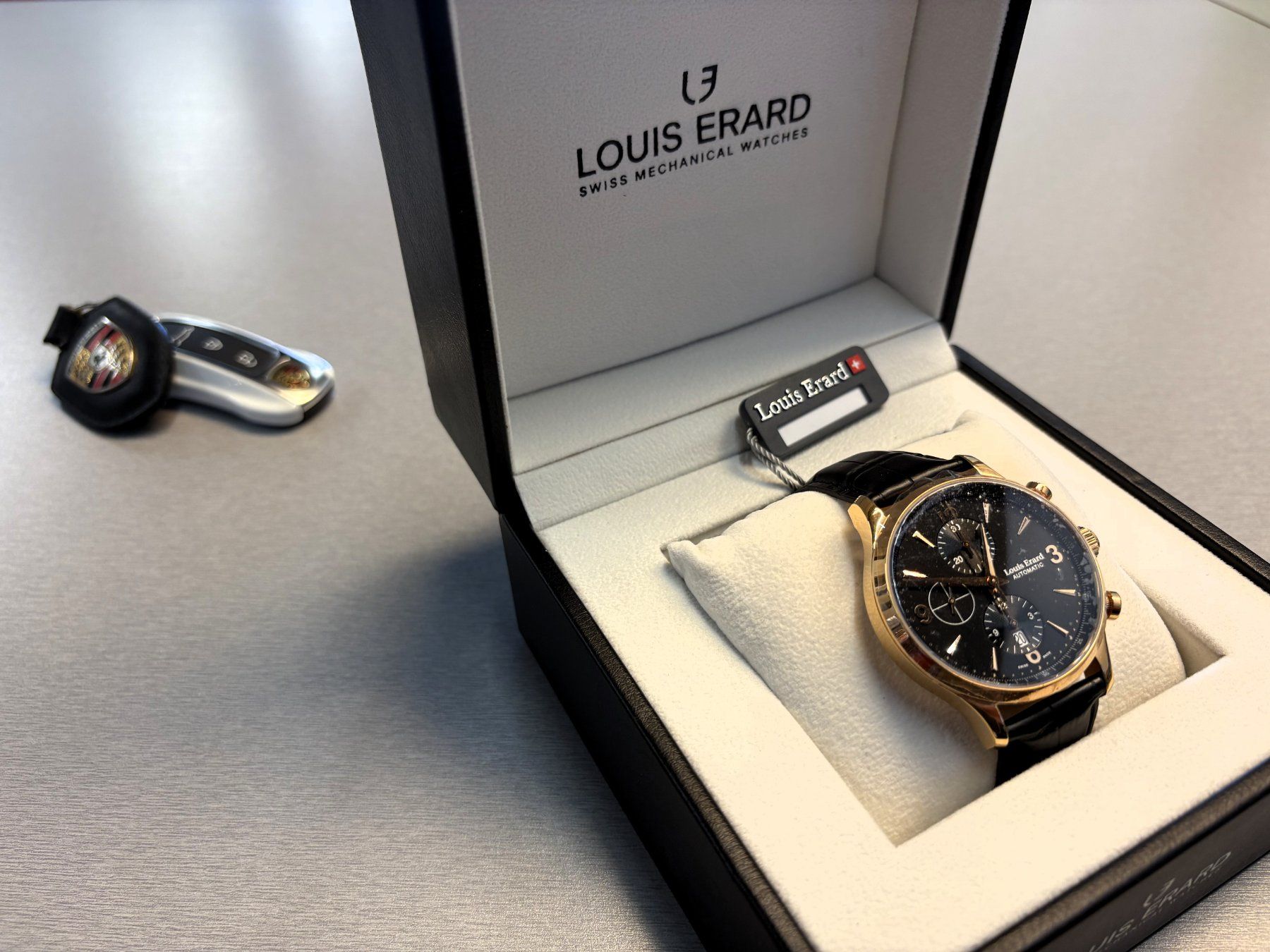 Louis Erard Uhren: Louis Erard 1931 Chronograph Black NEU – Neu und originalverpackt aus Triesen von Rnc1 1