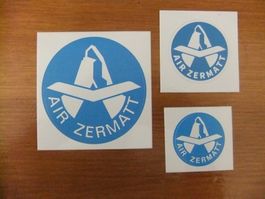 3 Aufkleber der Air Zermatt