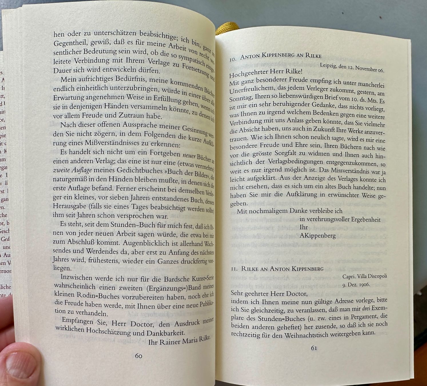 Libri: Rainer Maria Rilke: Briefwechsel mit Anton Kippenberg. – Usato da Zürich venduto da allp 3