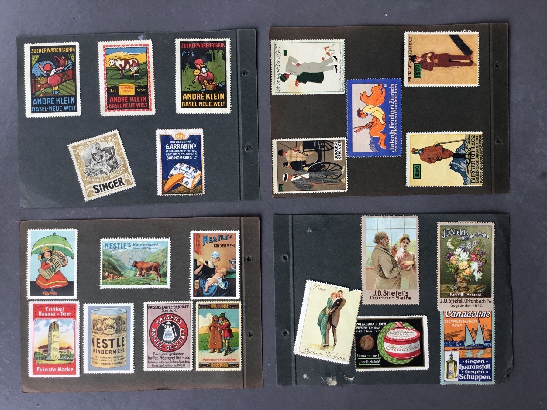 Tutti i francobolli: Reklamemarken / Werbemarken-Album antik – Usato da Eggersriet venduto da Wiese61 3