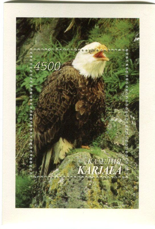 Tous les timbres: Block "Weisskopfseeadler". Karelien – Neuf avec emballage d'origine à Basel par Butsch5