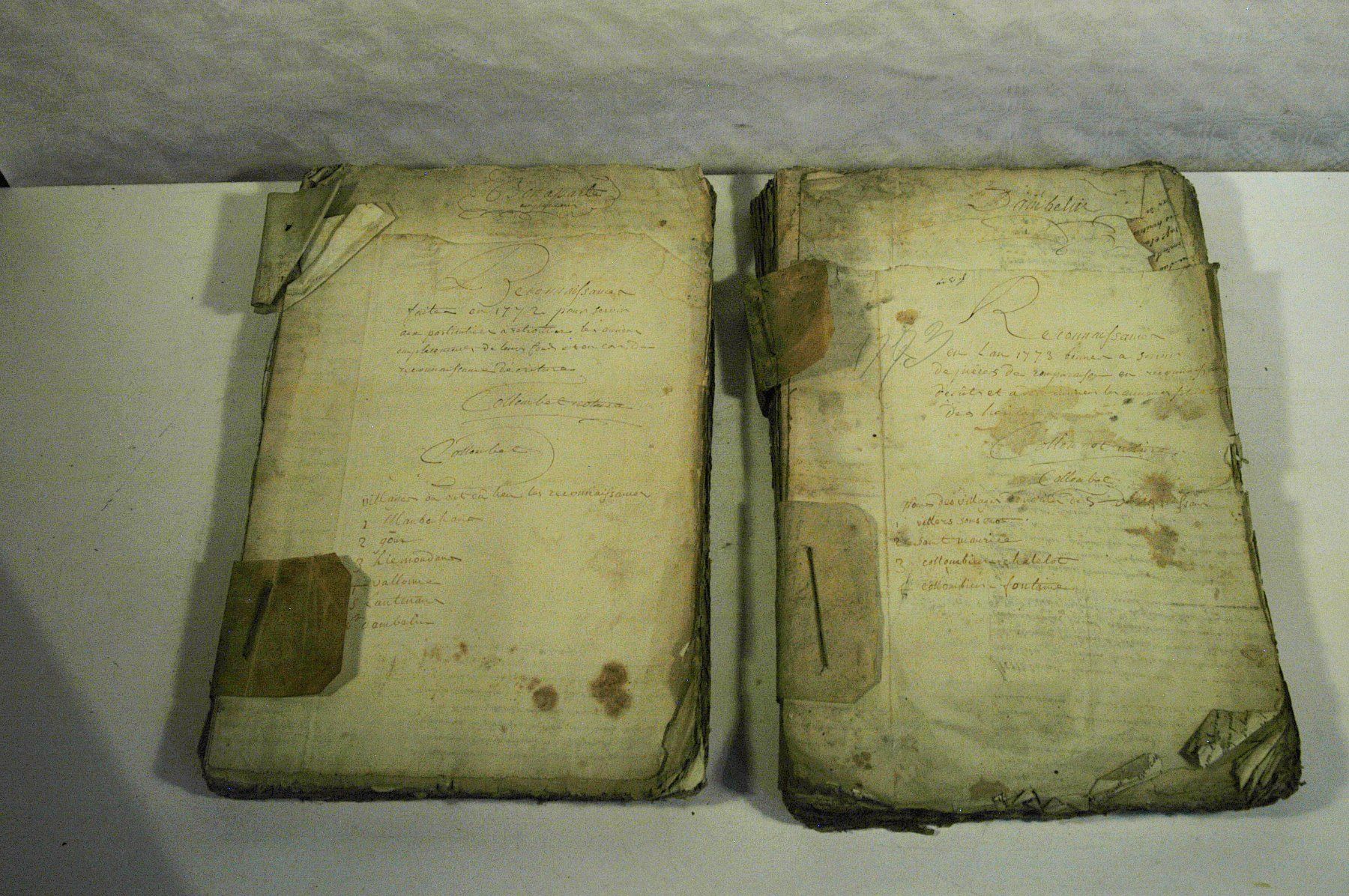 Libri: Alte Handschrift 2 Bücher 1772 Frankreich – Usato da Herisau venduto da Wisen