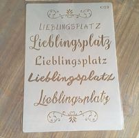 1 Malschablone NACH WAHL  A4 NEU