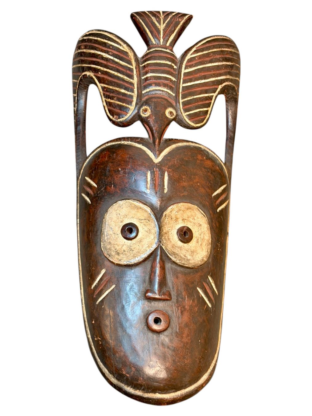 Internationale Kunst: Grand masque africain Yoruba authentique, Nigeria – Gebraucht aus Morges von vintix 1