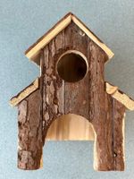 Holzhaus für Mäuse oder Ratten (20cm hoch / 15 cm breit)