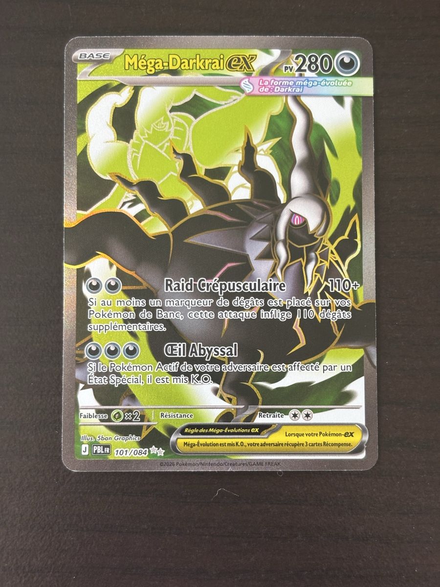Pokémon Carte collezionabili: Carte pokemon MEGA DARKRAI pbl 101 fr – Nuovo (secondo la descrizione) da lausanne venduto da helderj