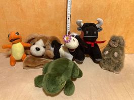 5 Peluches Animaux de la ferme, grenouille, Disney
