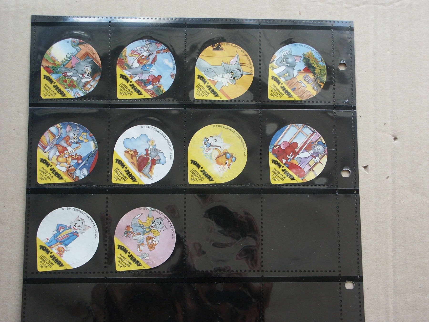 Kaffeerahmdeckel: Serie   PS   34/94      Tom  und  Jerry – Gebraucht aus Niederglatt ZH von herzblatt5449 1