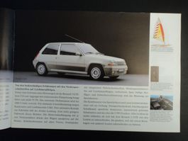 Prospekt Renault Programm 1987 mit R5 GTE R9 GTE Nevada 25
