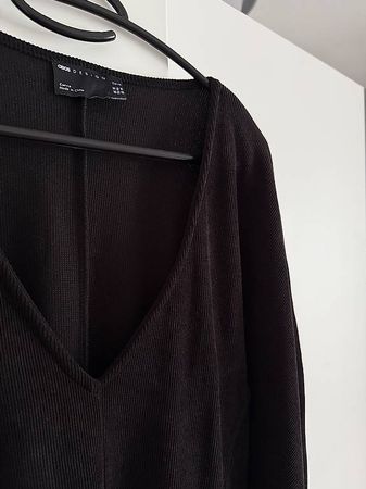 ASOS, Minikleid schwarz, Gr. 46
