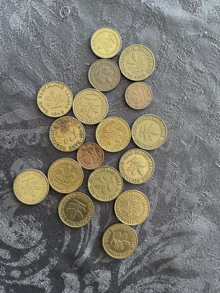 Alle Münzen: Pièces de Pfennig allemandes – Gebraucht aus Dombresson von Bru-Way.WE.co 1