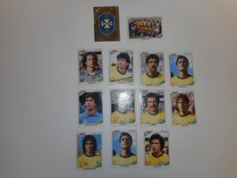 Panini Album Mexiko 86/1986 13  Sticker Brasil/Wappen