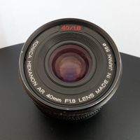 Konica Hexanon AR 40mm F1.8 + Adapter für MFT / M43