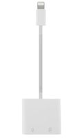 2in1 Lightning Adapter an Lightning + 3,5 mm Audio Jack
