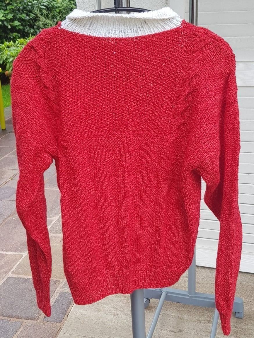 Pullover & Sweatshirts: Pullover rot Garn Handarbeit – Gebraucht aus Mörschwil von wunderkiste44 3