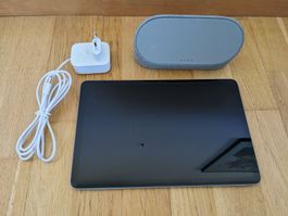 Google Pixel Tablet + speaker stand, charging cable, grey