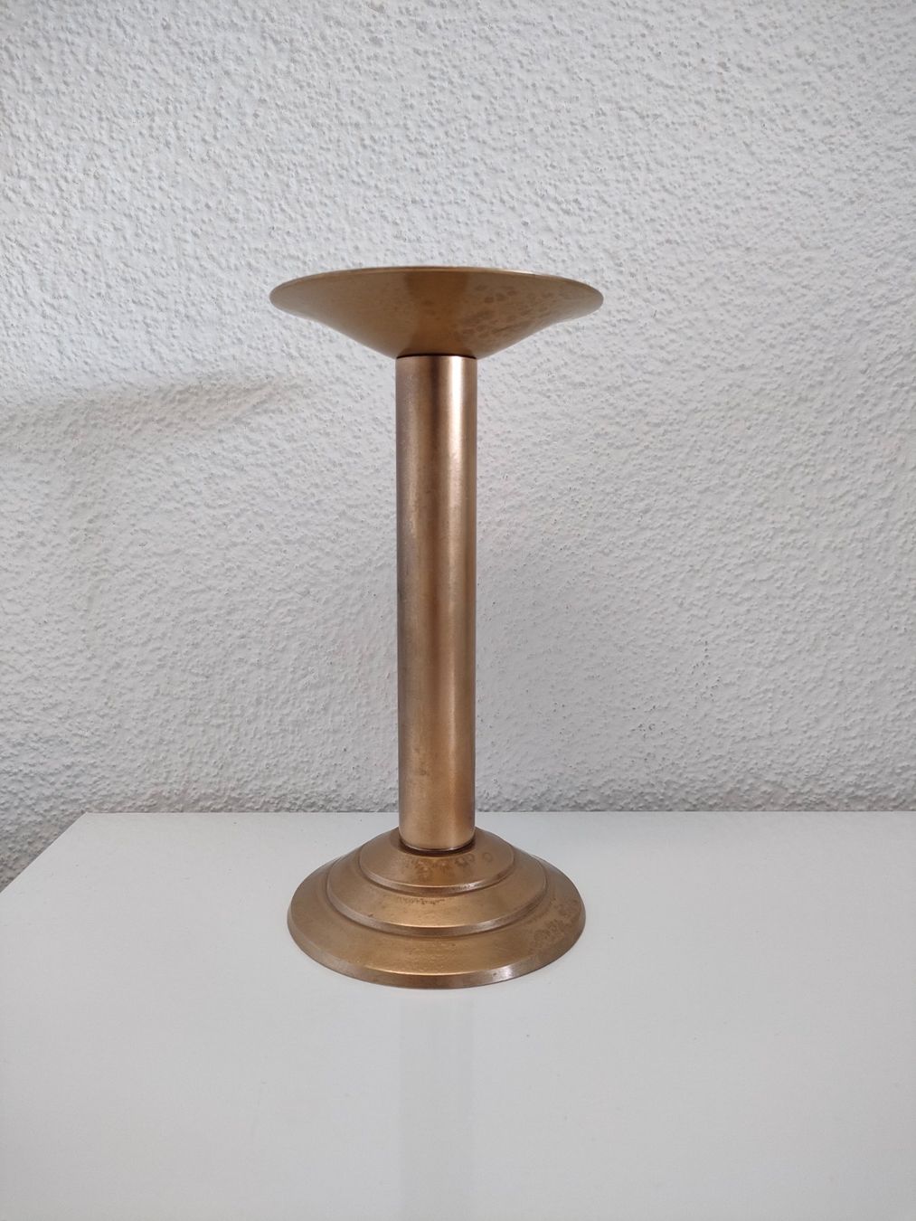 Portacandele: Vintage Kerzenhalter goldfarbig – Usato da Dietikon venduto da Branquinha1981