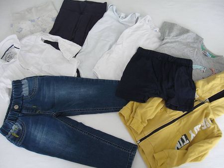 9x Kinderkleidung Lupilu/Topmini Gr. 86 & 86/92 Jeans Hoodie