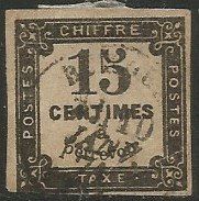 Timbre de 1863/70 ( France / Timbre -Taxe / Typ II )
