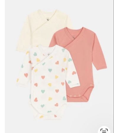 Petit Bateau Baby Bodysuits Long Sleeve Size 67cm 6month
