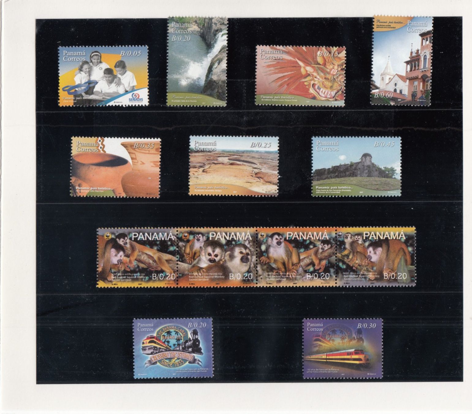 Alle Briefmarken: Panama Post Souvenir Folder 2007 mit Papst-Block – Gebraucht aus Bürglen TG von StampGraf 2