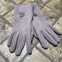 Guanti invernali donna con fodera in pelliccia sintetica e s
