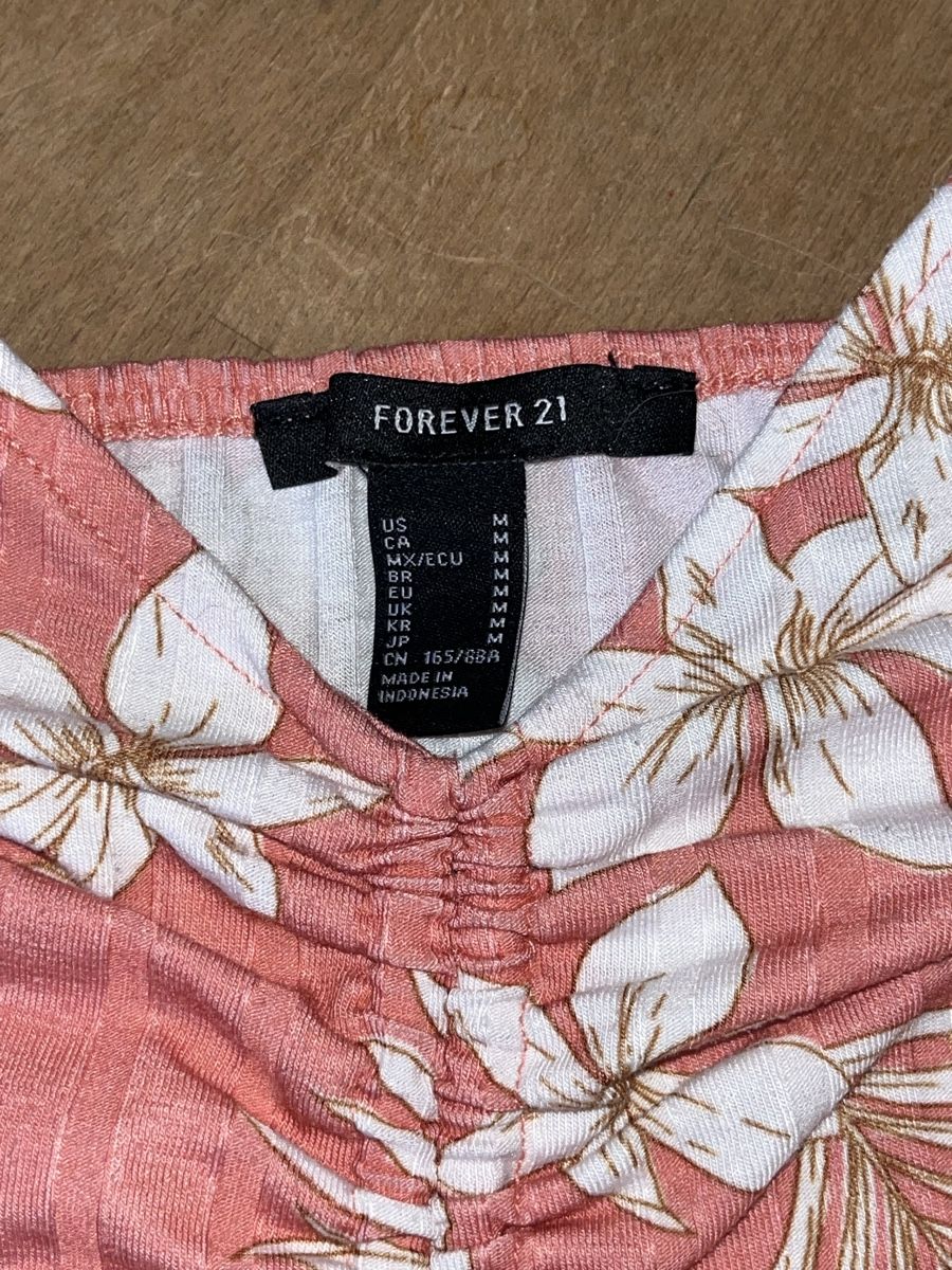 Top: Blumen Crop Top, Grösse M – Usato da Stäfa venduto da jo1735 1