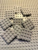 Lego 11x Platten 4x4 (3031) hellgrau