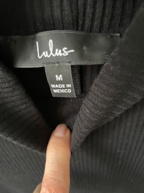 Vestiti: Strickkleid schwarz Lulus GR M neu – Usato da Zürich venduto da Pony74 4